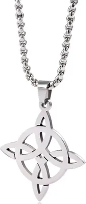 Image de Collier EN-34542 en Argent avec Nœud Celtique KP34542
