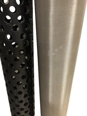 Immagine prodotto di Filtro in acciaio inossidabile per pozzi trivellati, resistente alla polvere, altezza 50 cm, diametro 50 mm