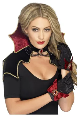 Obrázok produktu pre Fever - Kostýmové doplnky Halloween - Dámske SM1401 (jedna veľkosť) (čierna/červená)