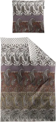 Produktbild von Irisette Mako-Satin Bettwäsche-Garnitur Wave 8507 Farbe beere 140x200+70x90cm