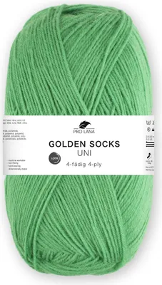 Produktbild von Pro Lana GOLDEN SOCKS 100 g uni 4-fach Sockenwolle 420 m Farbe 427 - grün