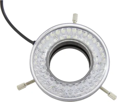 Produktbild von LED Ringleuchte 60 LEDs dimmbar schattenfrei für Stereomikroskope bis 62mm Durchmesser