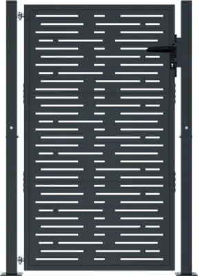 Produktbild von Langlebige Gartentor Anthrazit 100x150cm Stahl Quadratisches Design - Möbel877099 - Gartentore