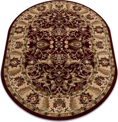 Immagine prodotto di Tappeto di lana OMEGA ovale ORDA fiori rubino chiaro 2 rosso 170x235 cm