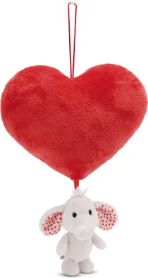Produktbild von NICI Plüschherz mit Kuscheltier Love Elefant 61492 - NICI Love Herz 15cm