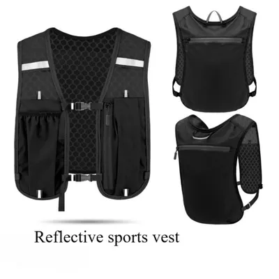 Produktbild von Fitness Trainingsweste  Tragetasche, Verstellbar , mit Gewichten, Robust, Schwarz - Trainingsweste, Weight Vest Jacket, Laufweste Damen Herren