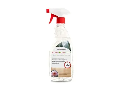 Obrázok produktu pre Ecoliquid ECOLIQUIDÁTOR, univerzálny čistiaci a dezinfekčný prostriedok, vôňa ruže, sprej 500 ml