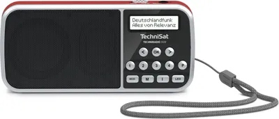 Produktbild von TechniSat TECHNIRADIO RDR | portables DAB+/UKW Radio inkl. Netzteil, Akku | rot
