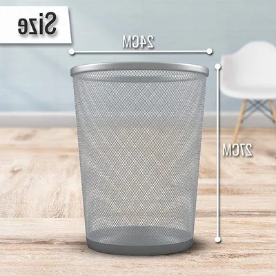 Produktbild von Metallische Abfallschublade - Büro- und Schlafzimmermüllschlange - Silber Supply Box