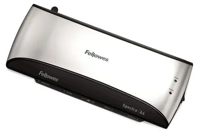 Zdjęcie produktu dla Fellowes Spectra A4, 23 cm, Laminator na zimno/gorąco, 4 min, 0,125 mm, A4, Czarny, Szary