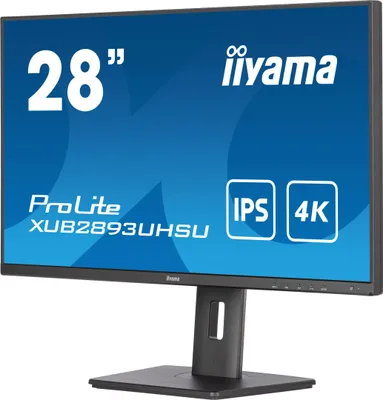 Produktbild von iiyama ProLite XUB2893UHSU-B5 (EOL), 71,1 cm (28"), 3840 x 2160 Pixel, 4K Ultra HD, LED, 3 ms, Schwarz