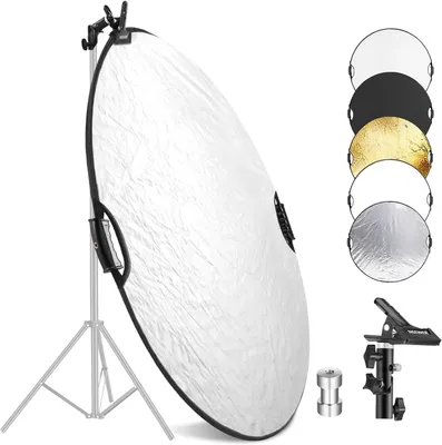Obrázok produktu pre Skladací fotografický reflektor 5 v 1 s klipom