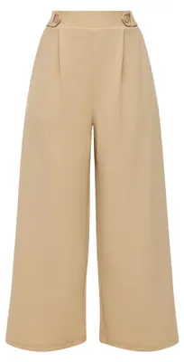 Produktbild von s.Oliver Lässige Interlockjersey Culotte Hose mit hohem Bund und weitem Bein