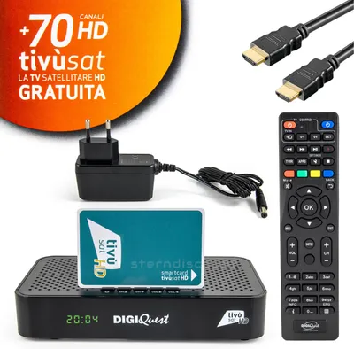 Produktbild von DigiQuest Maximo Combo DVB-S2+T2 Original Tivusat Receiver mit HD Karte aktivier
