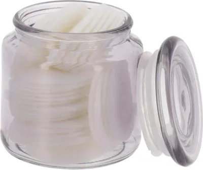 Produktbild von TENDANCE - Wattepads Behälter - 500 ml - Glas - Transparent
