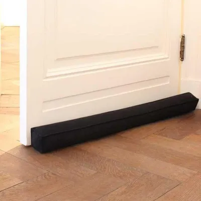 Productafbeelding van Tochtstrip voor deur - Tochtstopper - 120 cm - Zwart