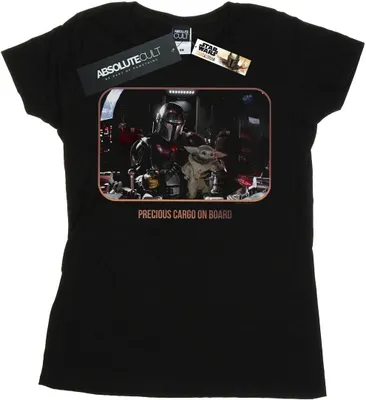 Produktbild von Star Wars - "The Mandalorian Precious Cargo" T-Shirt für Damen BI42944 (L) (Schwarz)