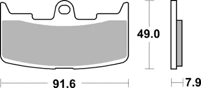 Produktbild von sbs Bremsbeläge Satz 795HS