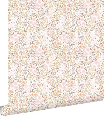 Produktbild von ESTAhome Tapete Blumen Hellrosa und Beige 53 cm x 10.05 m