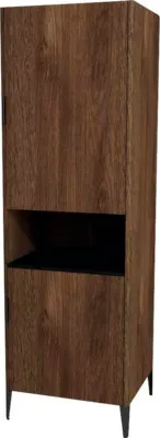 Produktbild von Devo Hochschrank mit 2 Türen Lotos BxHxT 60 x 190 x 53 cm Anschlag rechts bronze e x pressive oak