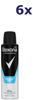 Produktbild von 6x Rexona Deo-Spray – 150 ml – für Männer, Cobalt Dry
