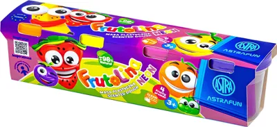 Zdjęcie produktu dla Masa plastyczna Neon Frutolina Astrafun, 4 kolory
