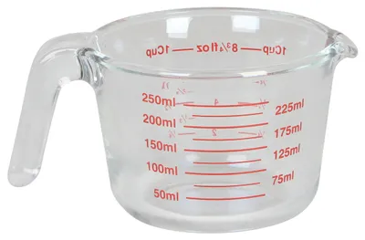 Produktbild von Kuchenmessbecher/Mischbecher - Glas - transparent - 250 ml - Ausguss