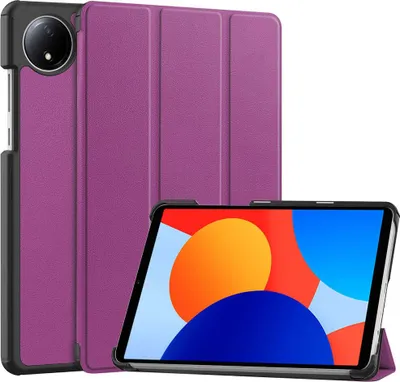 Produktbild von Etui z klapką Bizon Case Tab Croc do Xiaomi Redmi Pad SE 8.7, ciemnofioletowe