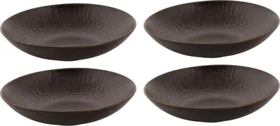 Produktbild von Palmer Ruston, tiefe Teller Ø 22 cm, Braun Steinzeug, 4er Set