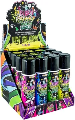Produktbild von Tuban Tuban - Display Neo Chalk Spray – Mix 16 Pcs X 150 ml