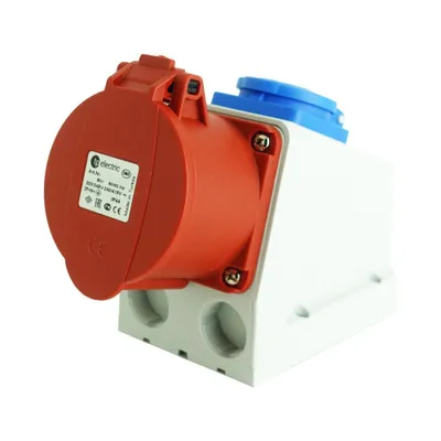 Immagine prodotto di Presa a muro combinata 5 poli CEE 16A IP44 Schuko 230V 2670
