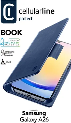 Produktbild von Cellularline Book Case fr Samsung A26 5G Blue