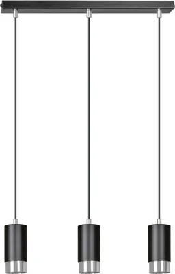 Obrázek produktu pro Lustr Emibig 3xGU10 30W FUMIKO 3 BL/CHROME 816/3