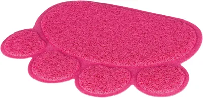 Produktbild von TRIXIE Vorleger für Katzentoiletten, Oval, Pink, PVC, Einfarbig, 400 mm, 300 mm
