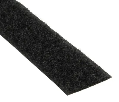 Klettband Lusschlaufe selbstklebend, 50 mm x 8 m, schwarz