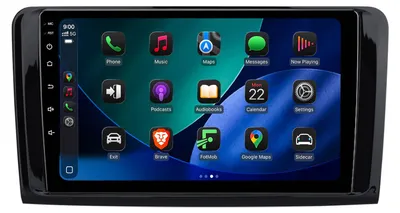 Obrázok produktu pre Android autorádio 128 GB pre Mercedes ML W164 2005–2012 Carplay GPS navigácia Bluetooth WiFi DSP RDS SWC DAB+