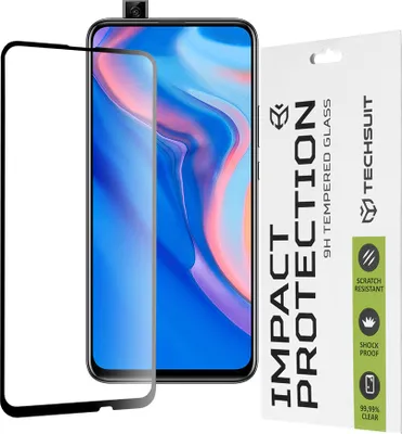 Produktbild von Techsuit Full Cover Impact Protection Displayschutzfolie für Huawei P Smart Z - Schwarz