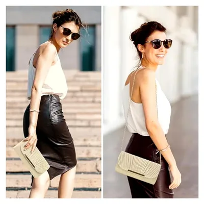 Produktbild von Clutch für Damen, Paillettenumschlag, Clutch, Handtasche, Abendtaschen mit abnehmbarer Kette, Glitzer-Clutch für Hochzeit, Brautball, Party