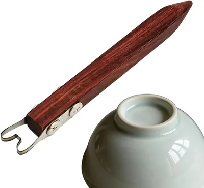 Produktbild von Töpferwerkzeug Modellierwerkzeug Keramik Holzgriff Edelstahl 13,3 cm