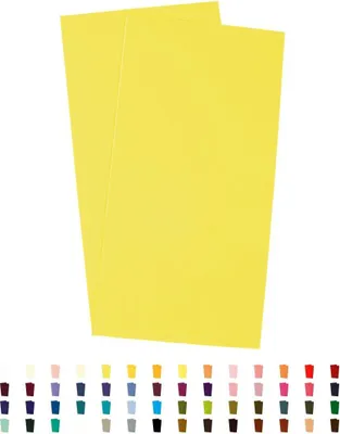 Produktbild von Sandras-Bastelladen Kerzen Verzierwachsplatten 2er Set - 200 x 100 x 0,5mm Zitronengelb
