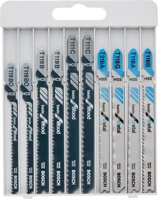 Produktbild von 10-tlg. Stichsägeblatt-Set Basic for Metal and Wood