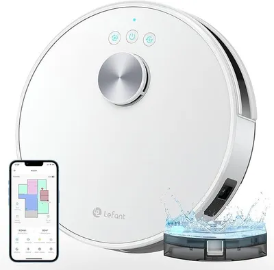 Obrázek produktu pro Robotický vysavač s funkcí vytírání M1, sací výkon 4000 Pa, doba provozu 200 minut, víceúrovňové mapování, zóny, do kterých se robot nesmí, robotický vysavač a vytírač vhodný pro zvířecí chlupy, koberce a tvrdé podlahy
