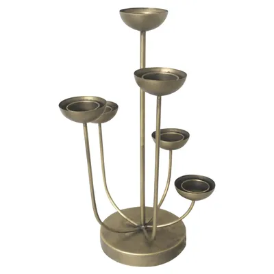 Obrázok produktu pre Lesli Living Svietnik Mira 45,5 cm zlatý