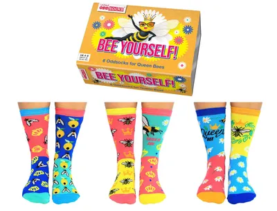 Produktbild von Bee Yourself Bienen Oddsocks Socken in 37-42 im 6er Set