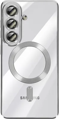 Produktbild von Avizar, MagSafe Hülle Galaxy S26 Plus stoßfest Chromrand, Silber