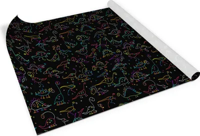 Produktbild von Lustige dinosaurier– Möbelfolie selbstklebend – PVC Klebefolie für Möbel – Küche – Schränke – Möbelrenovierungsfolie – Möbeldekorfolie – 100x50 cm