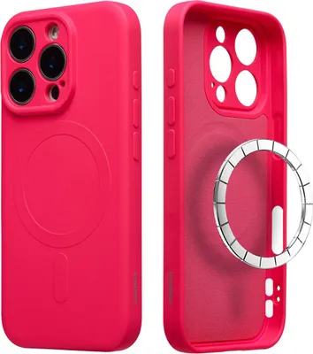Zdjęcie produktu dla imoshion Color Backcover z MagSafe dla Apple iPhone 16 Pro Max - Neon Pink