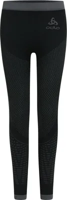 Image de Collant Evolution Warm Base Layer, unie - Odlo, couleur : 60056 noir - odlo gris graphite, taille : 152/164