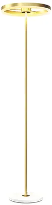 Immagine prodotto di Lampada da Terra Moderna 40x40x157,5 cm Dimmerabile con Interruttore a Pedale in Metallo Oro