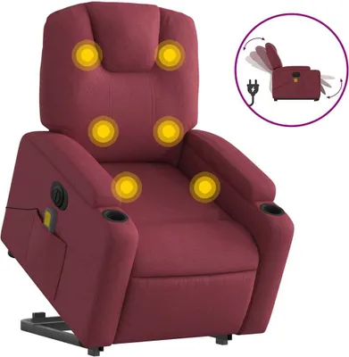 Zdjęcie produktu dla VidaXL 3204407, Tkanina, Czerwony, Pianka, 110 kg, 740 mm, 880 mm